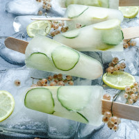 Gin O'Clock: White Currant and Cucumber Gin Popsicles