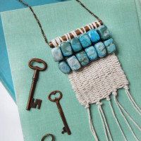 Make a Pretty Woven Necklace with Beadwork