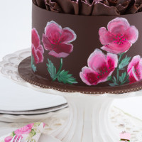 Food Art: How to Paint Flowers on a Cake