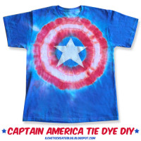 Fashion for the 4th: Captain America Tie-Dye T-shirt