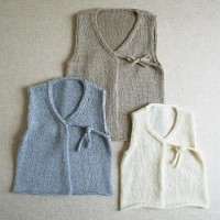 Handmade Kids: Knit Linen Vest for Babies