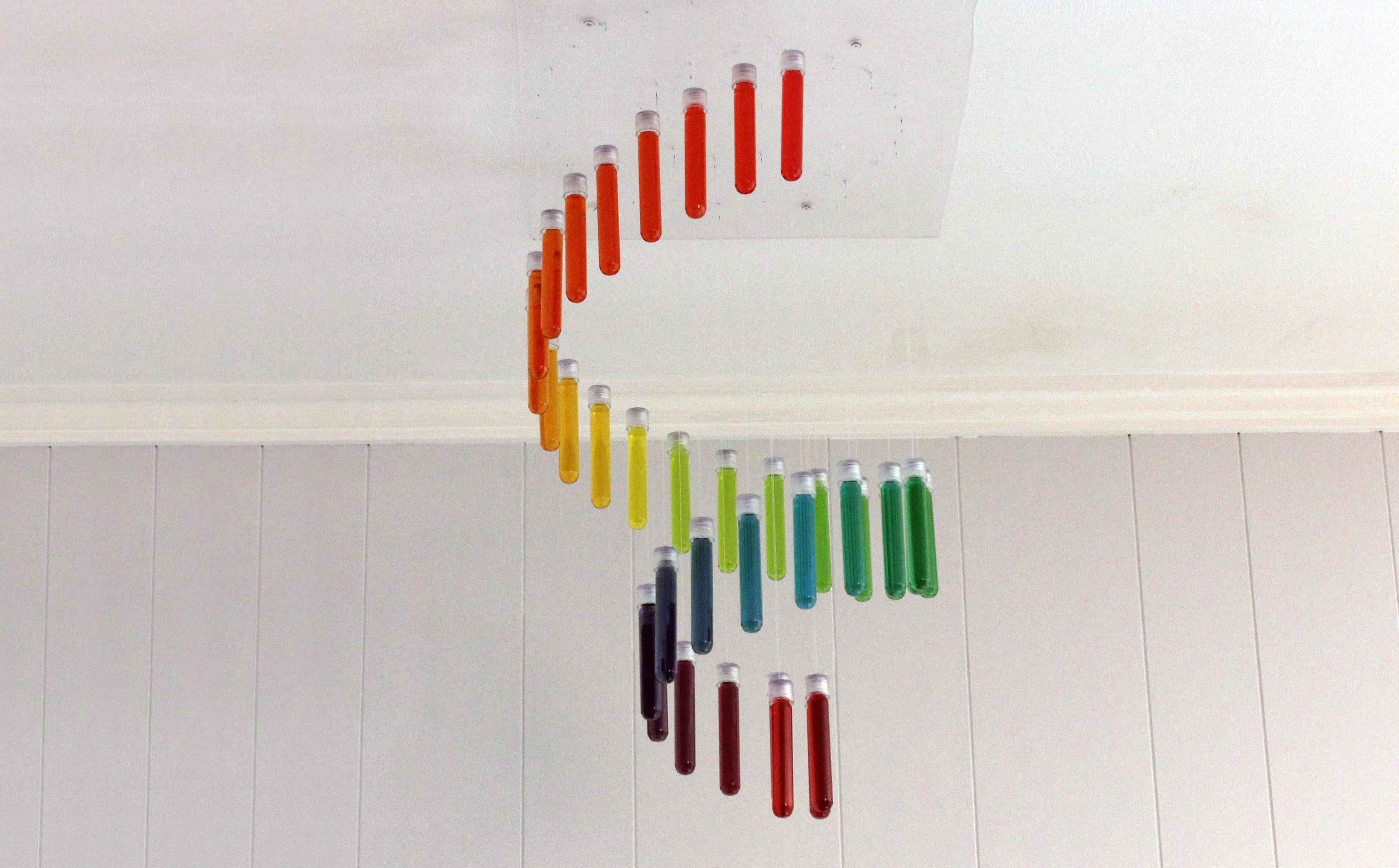 Make a Rainbow Chandelier Out of Test Tubes