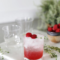 Summer Sips: Refreshing Raspberry Thyme Spritzer
