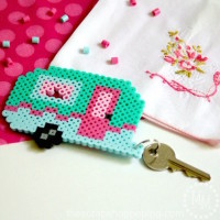 Cute up Your Keys with a Retro Camper Perler Bead Keychain