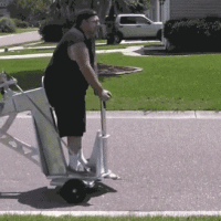 This Drill Powered Walking Machine Is like a Monster Segway