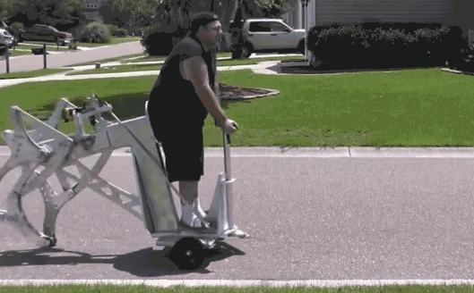 This Drill Powered Walking Machine Is like a Monster Segway