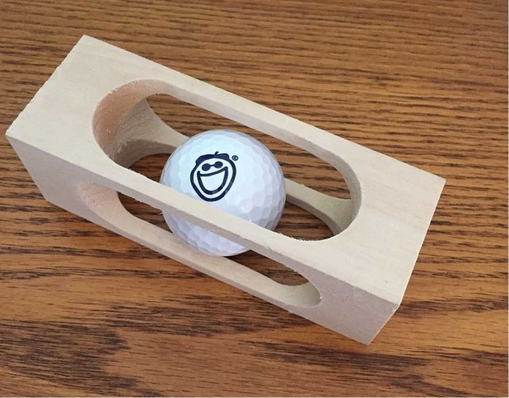 Build This Brain-Teasing Golf Ball in a Block of Wood Make: