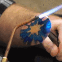 Painting Gorgeous Colors onto Copper Using Only An Open Flame