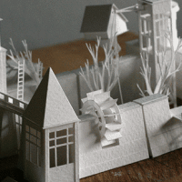 Obsessive Architect Crafts One Tiny Paper Building Every Day for a Year