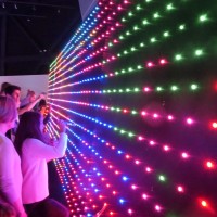 Digitally “Paint” a Wall of 2,500 LEDs with Actual Brushes