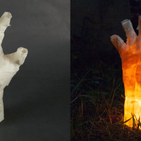 Make These Spoooky Masking Tape Mummy Hands