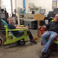 Always Be in the Shade in a Drivable Adirondack Chair