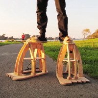 Live the Legend of Invisible Giants with These Eyeball Foot Stilts
