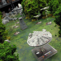 Playing a Hypothetical Star Wars “X-Wings on Endor” Battle