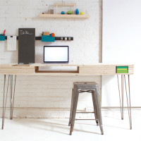 Homemade Modern Flip Desk