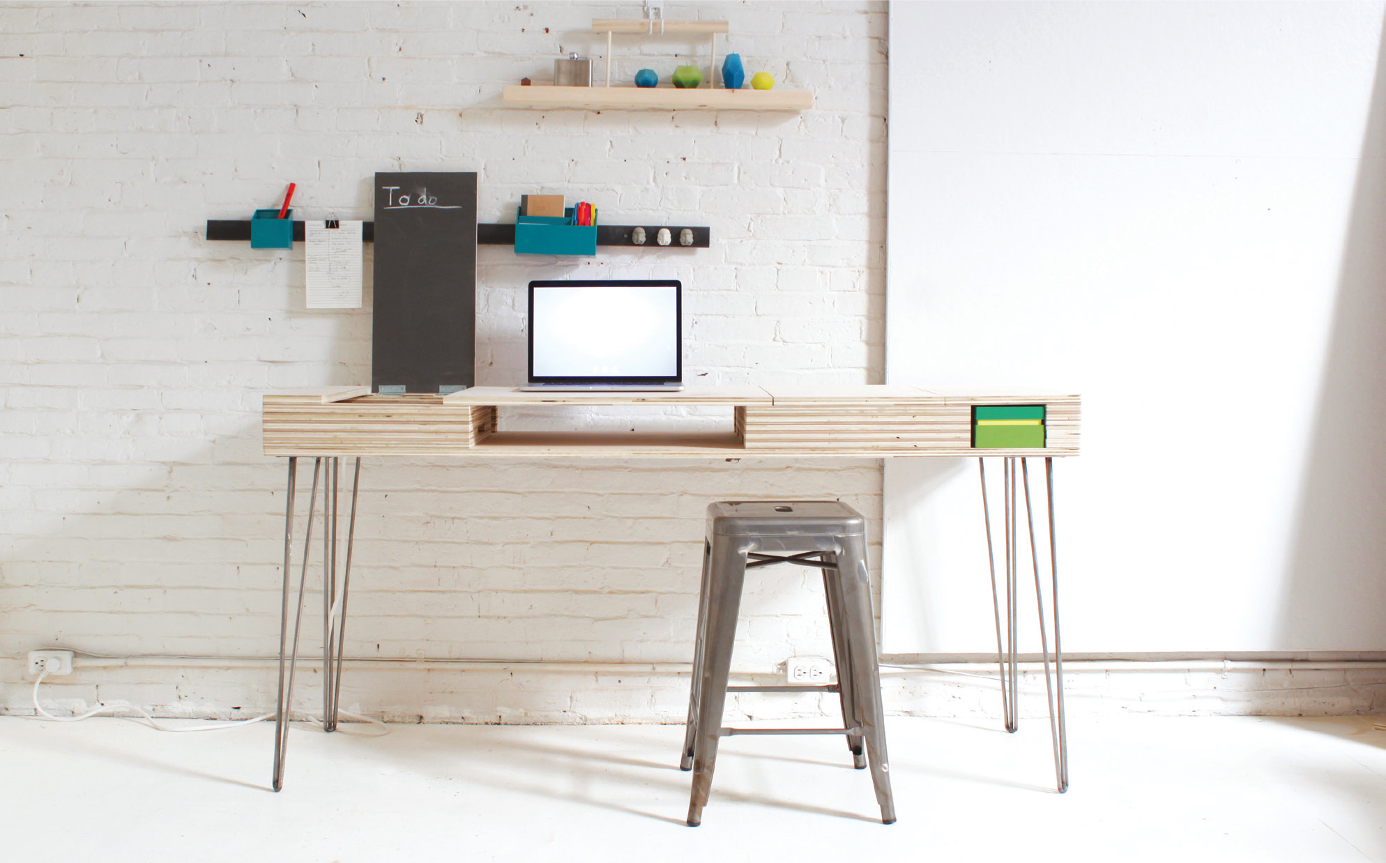 Build a Stylish, Modern Desk with Flip-Up Storage