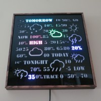 This Backlit Display is Like a Word Clock for Weather