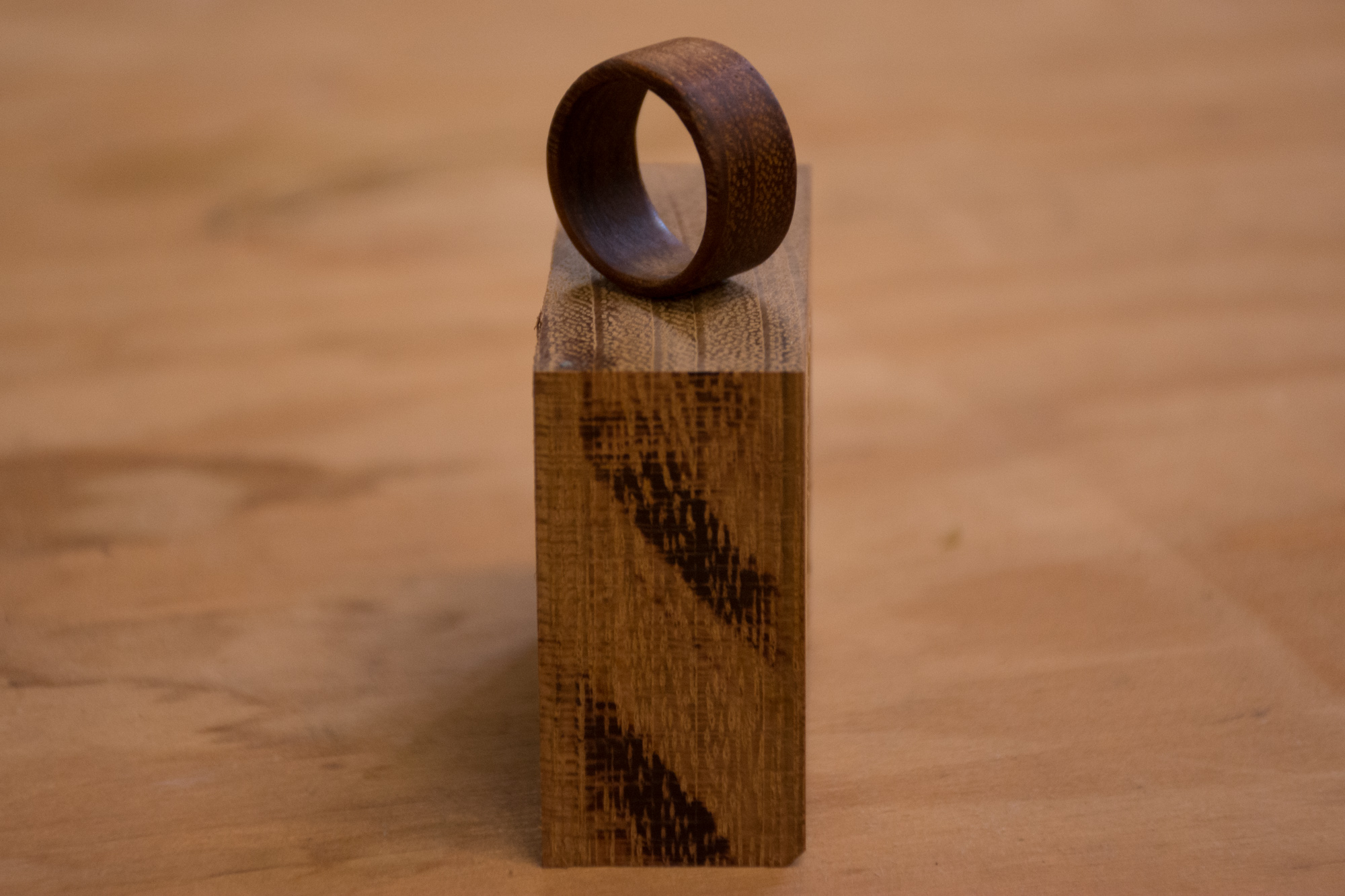 The easiest way to make wooden rings! (No lathe, no drill, no power tools!)  