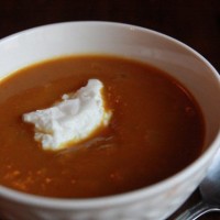 Gluten-Free Thanksgiving Side Dishes: Curried Pumpkin Soup with Crème Fraiche