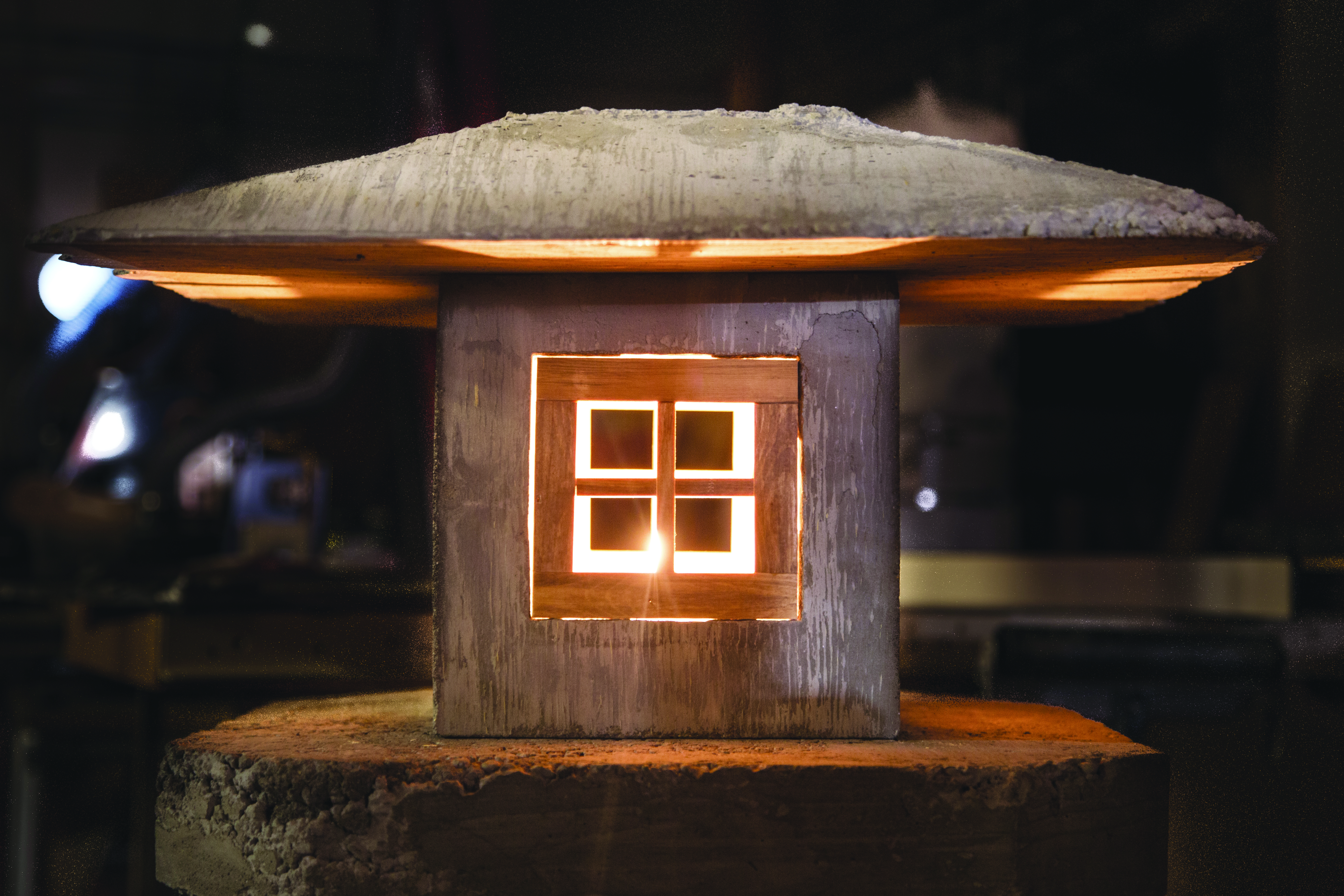 Build Custom Molds to Pour a Concrete Japanese Lantern
