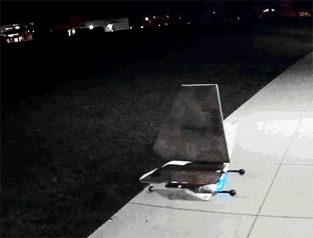 Watch This Imperial Shuttle Drone Hover Ominously Through the Night