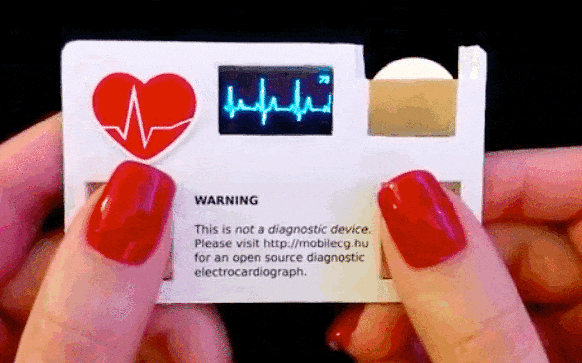 Hold This Smart Business Card to See Your Heart Beat