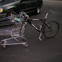 Ditch the Basket, This Goofy Bike Mod Gives You the Whole Shopping Cart