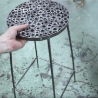 Welding a Rusty Nuts Shop Stool