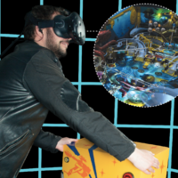 Play Pinball in Virtual Reality with Real Haptic Feedback