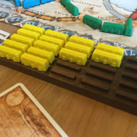 Making a Train Yard for Ticket to Ride