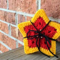 Crochet a Wonder Woman Inspired Coaster Set