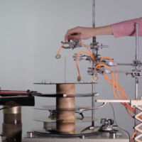 Techno Music Goes Analog with Graham Gunning’s Rube Goldberg-Style Vinyl Tower
