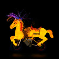 This Glowing Pony Bike Can Reach 20 MPH for Extra Fast Whimsy