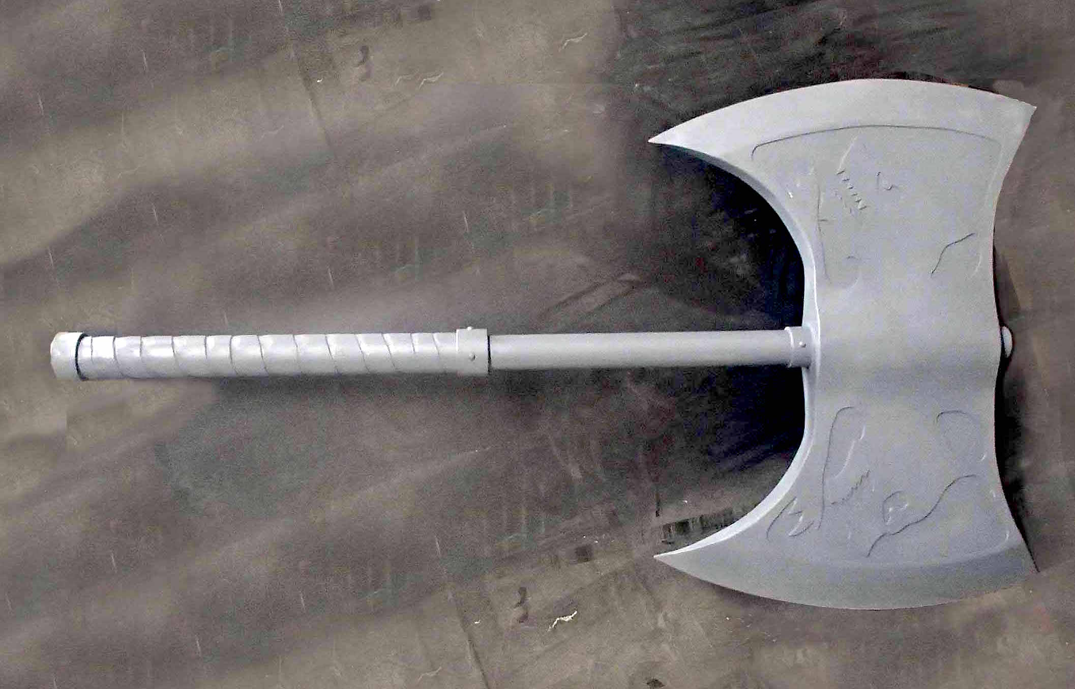 Construct a Fearsome Battle Axe Prop from MDF and PVC