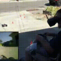 First Person View Driving Rig for an R/C Car