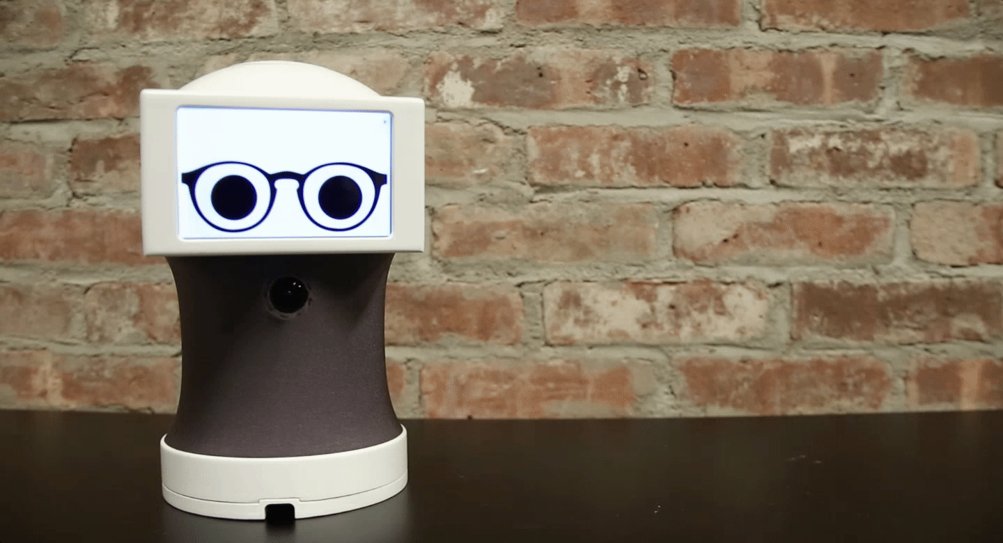 robotic assistant communicates using animated GIFs