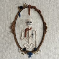 We Love These Tiny Embroidered Skeletons