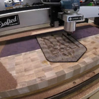 Crafted Workshop: End Grain Cutting Board with CNC Inlay