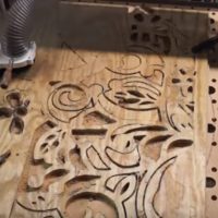 CNC Routing A 12 Foot Wide Piece Of Window Art