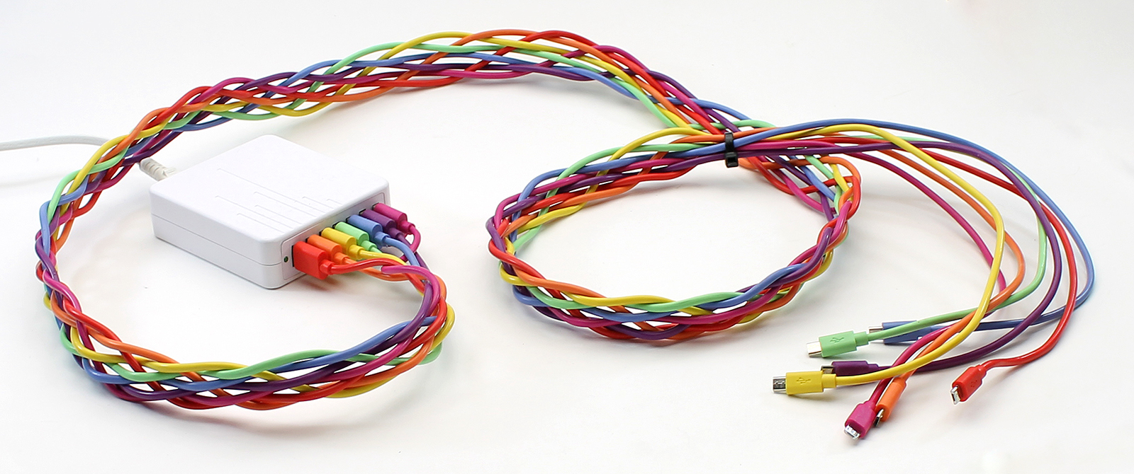 Braid a Rainbow-Tastic USB Charging Station