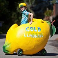 This Lemonade “Stand” Is a Giant Drivable Lemon