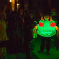 Cast a Pixelated, Glowing Centipede Costume for Halloween
