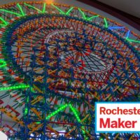 Arcade Games, Theme Park Rides, and Toothpick Sculptures at Rochester Mini Maker Faire
