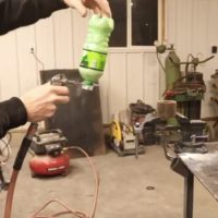 Making a Sandblaster from  in Parts and a Soda Bottle