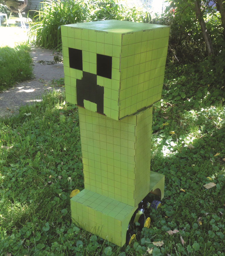 Craft A Minecraft Creeper Robot