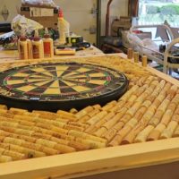 Protect Your Dart Board Wall With Some Clever Cork Work