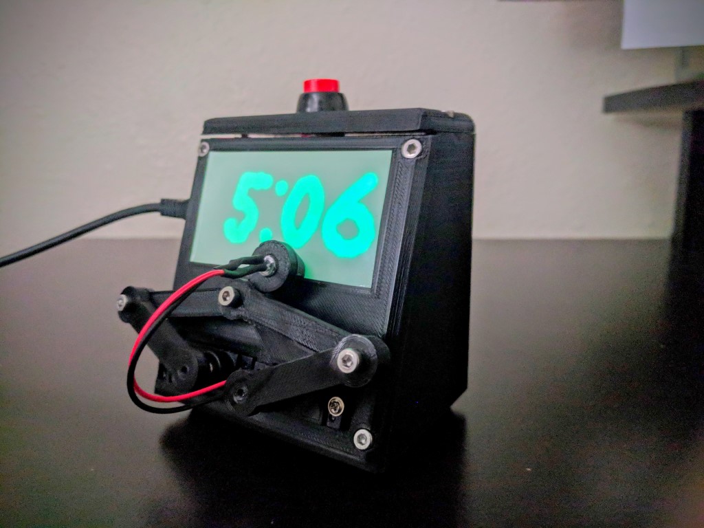 Glow-In-The-Dark Robot Plot Clock