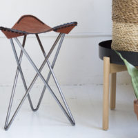 Constructing A Steel and Leather Stool