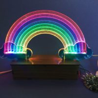 Edge-Lit Rainbow Weather Display