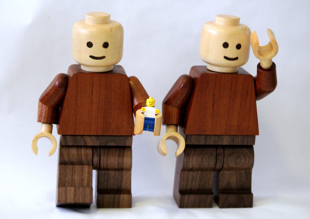 Build a Super-Sized Lego Minifig Out of Wood
